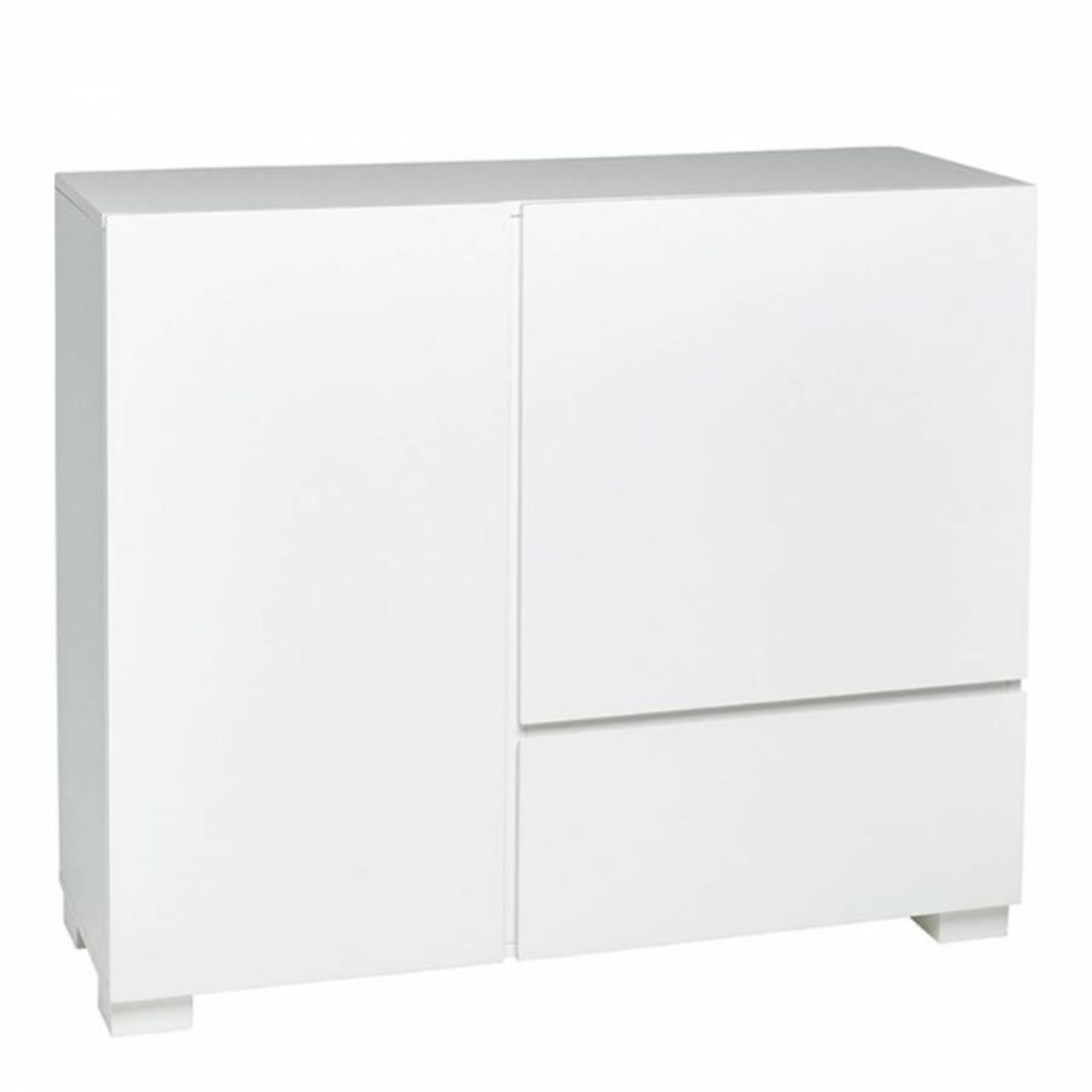 Dwell Olmo Square Gloss Sideboard White RRP ?769.00 Inspired by geometric shapes, this sideboard has - Image 4 of 4