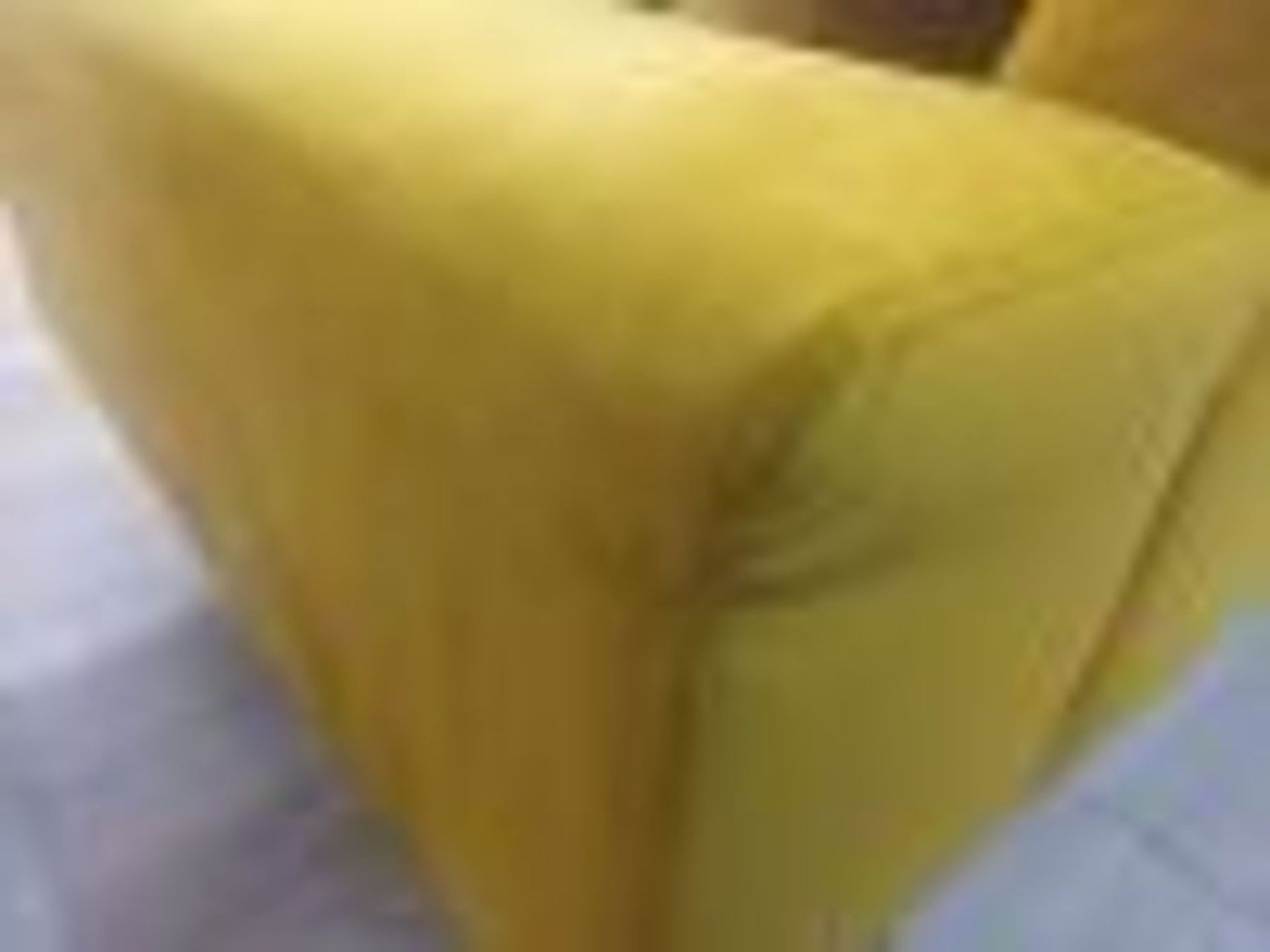 Swoon Tulum Three Seater Sofa In Turmeric Easy Velvet RRP ?1749.00 You're lounging on the beach. - Image 4 of 7