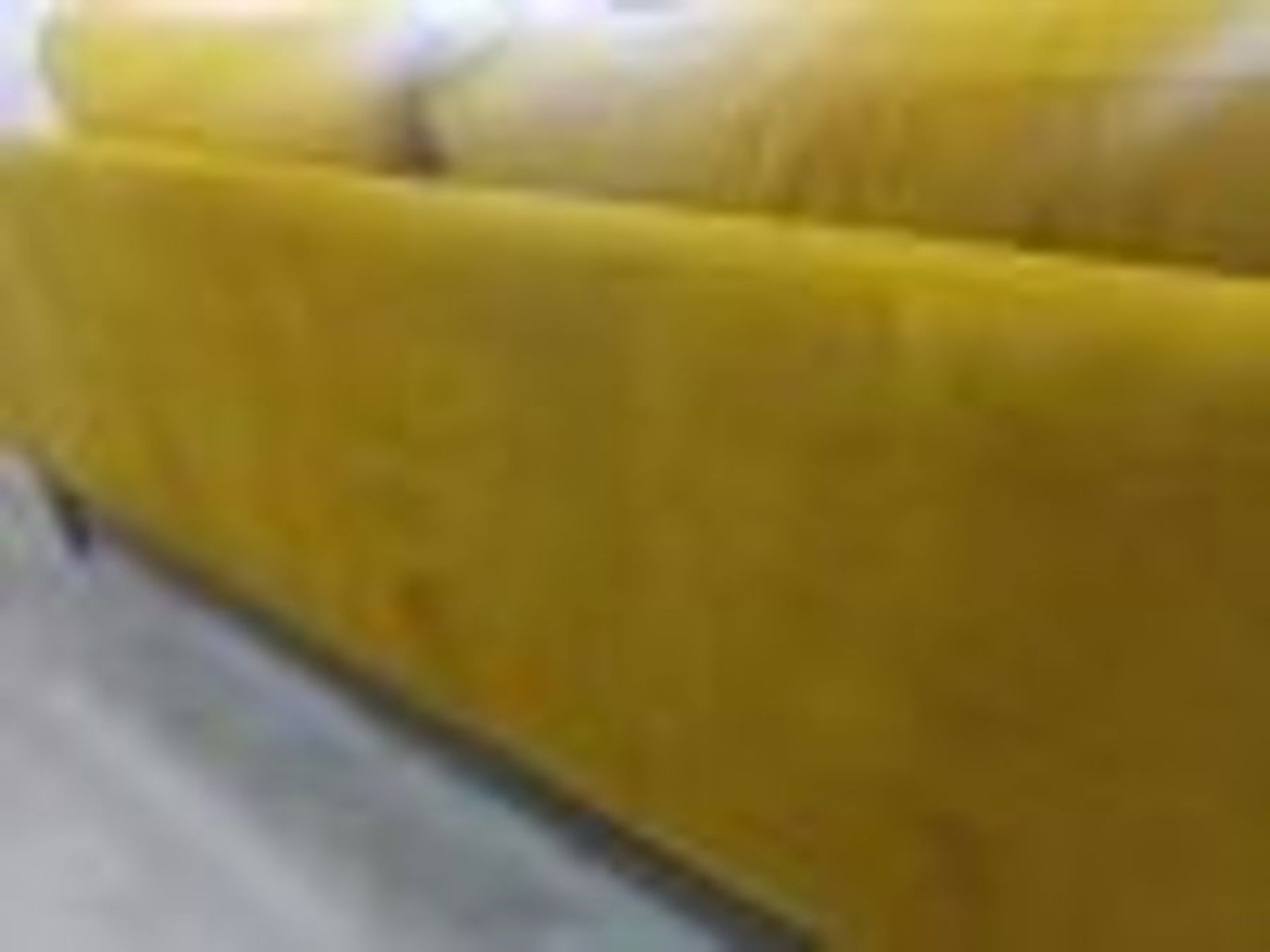 Swoon Tulum Three Seater Sofa In Turmeric Easy Velvet RRP ?1749.00 You're lounging on the beach. - Image 6 of 7