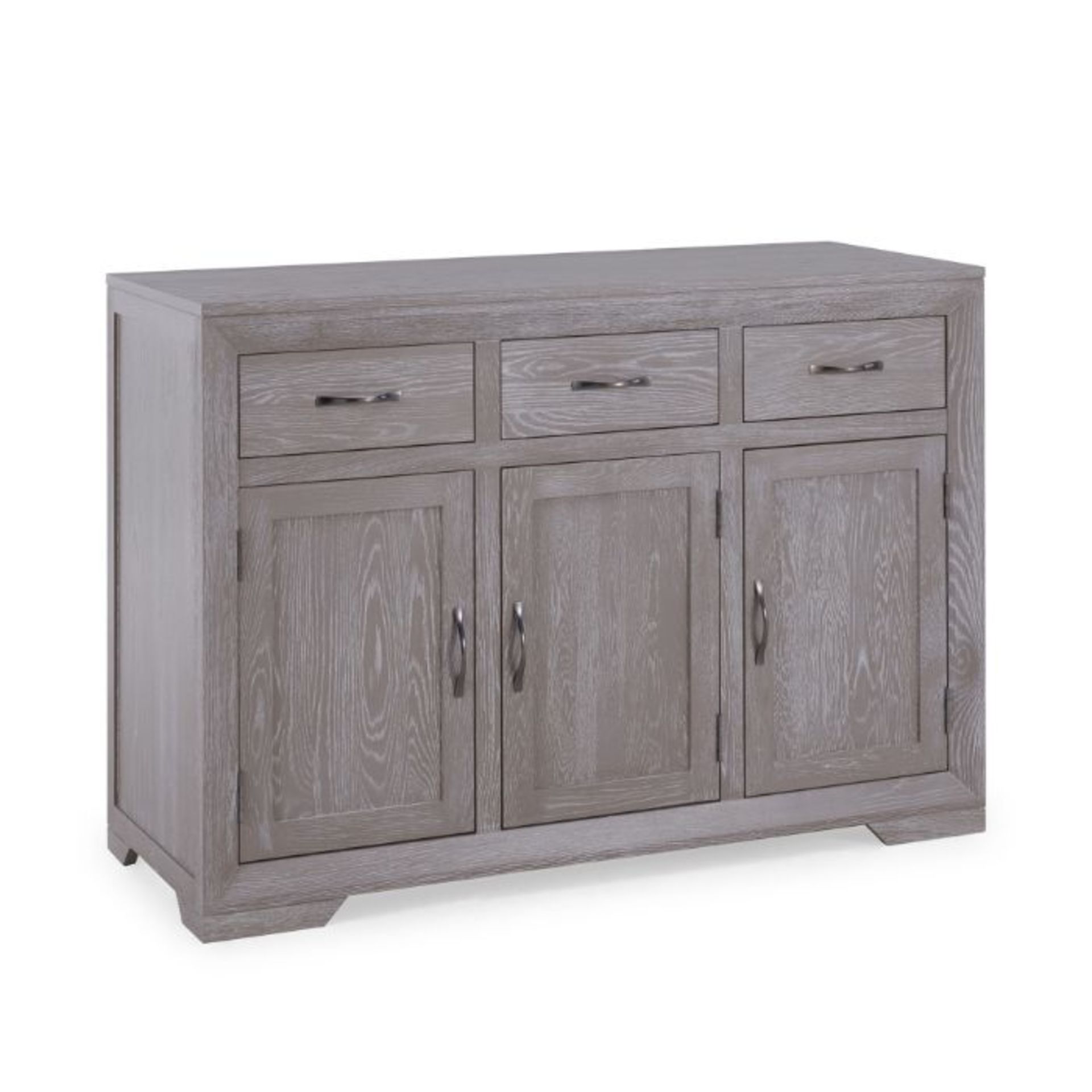 Oak Furnitureland Willow Grey Washed Solid Oak Large Sideboard - RRP ?444.99 Oak Furnitureland - Image 8 of 10