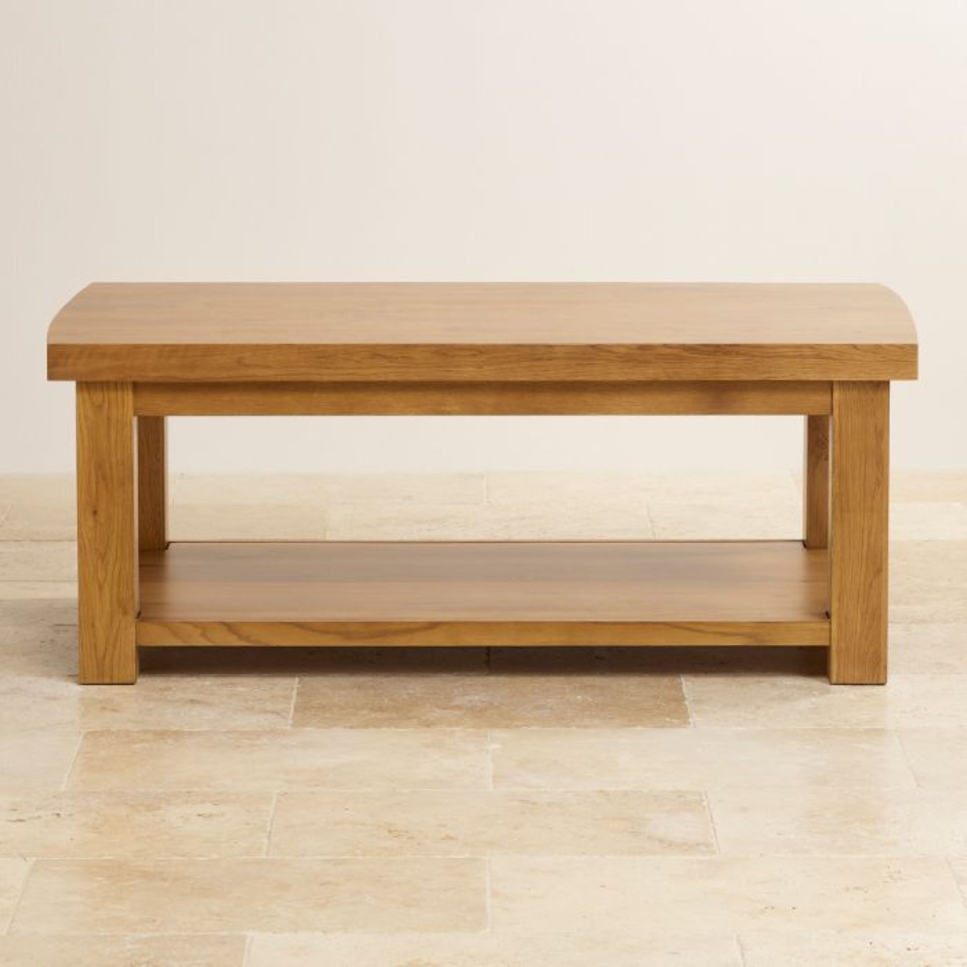 Oak Furnitureland Hercules Rustic Solid Oak Large Coffee Table RRP ?444.99 Oak Furnitureland - Image 6 of 8