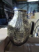 Cox & Cox Gilded Textured Vase RRP Â£75.00 SKU 1130366 (PLT 3RD AVE PALLET 64) Add a dimension of