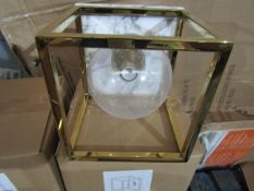 Chelsom Lighting Paris Wall Light, Brass & Marble / Model Number: PA/18/W1 - Very Good Condition &