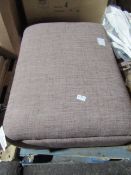 Oak Furnitureland Dexter Storage Footstool In Coffee Fabric RRP Â£279.99 Our footstools have flat