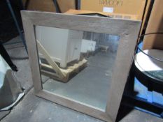 Swoon Valente Square Mirror in Sandblasted Grey RRP Â£79.00 This item looks to be in good