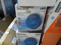 2x Beldray artic dome fans, both unchecked