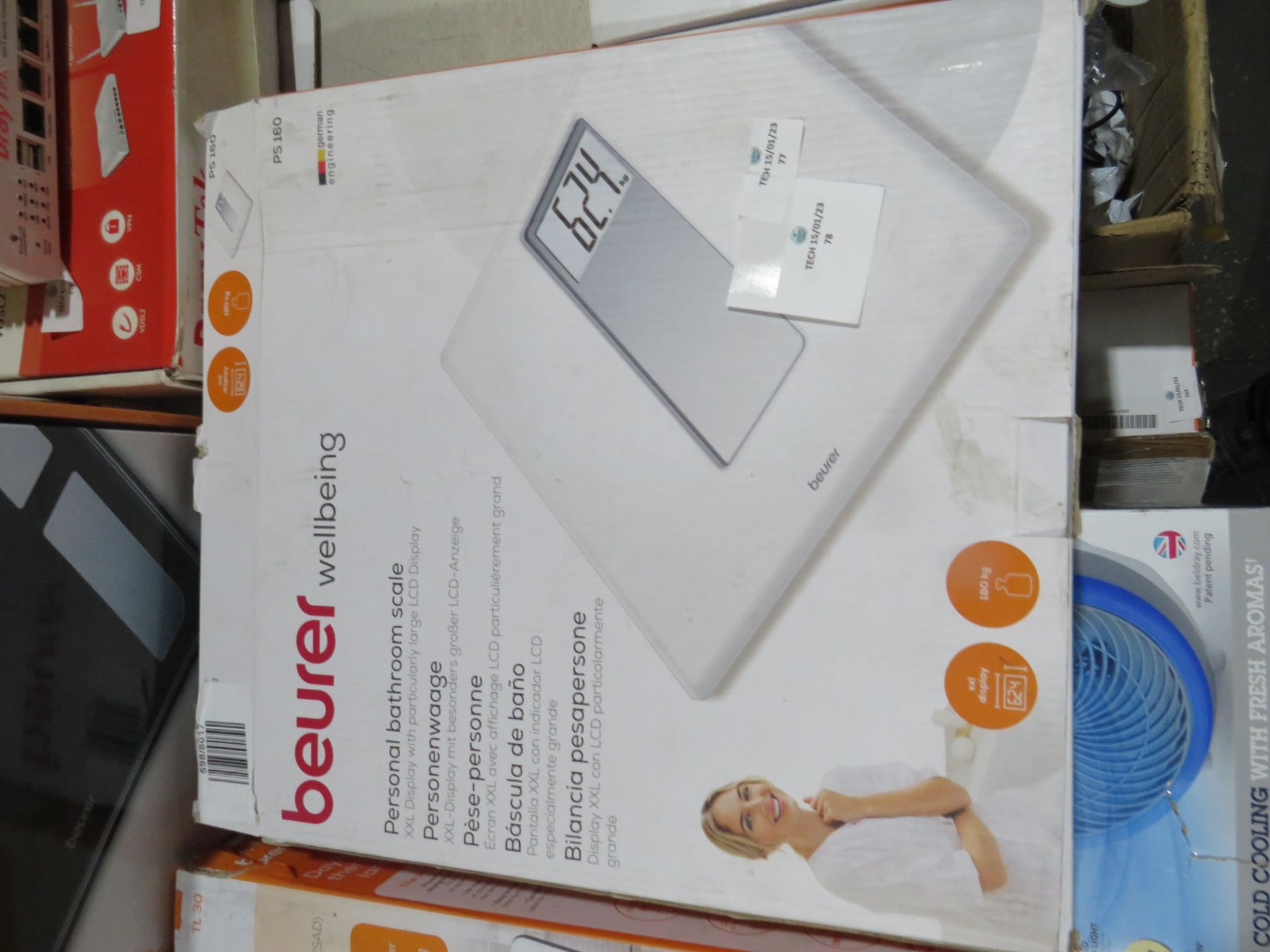 Beurer - Personal Bathroom Scale - PS160 - grade B & Boxed.