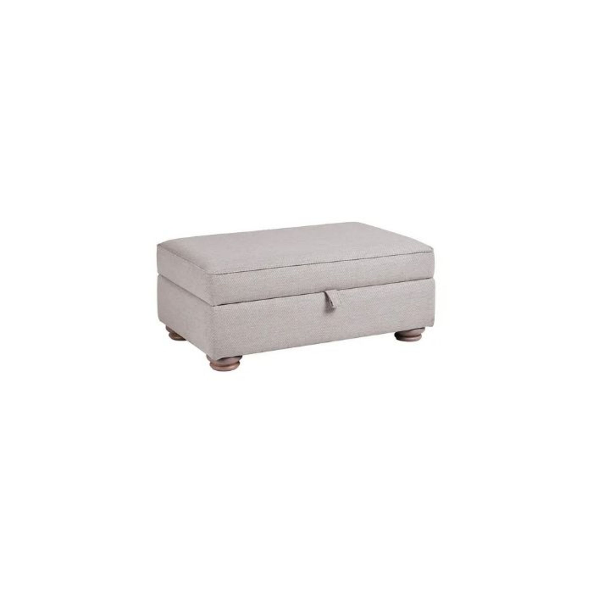 Oak Furnitureland Hampton Storage Footstool in Natural Fabric RRP ?579.99 In the main fabric, - Image 4 of 6