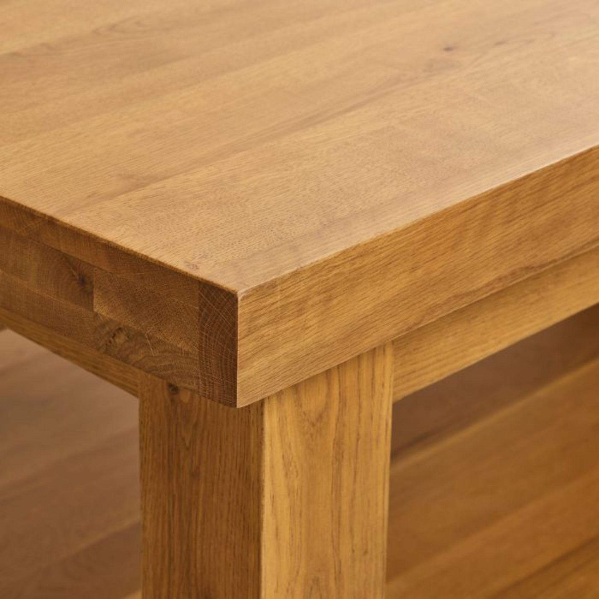 Oak Furnitureland Hercules Rustic Solid Oak Large Coffee Table RRP ?444.99 Oak Furnitureland - Image 5 of 5