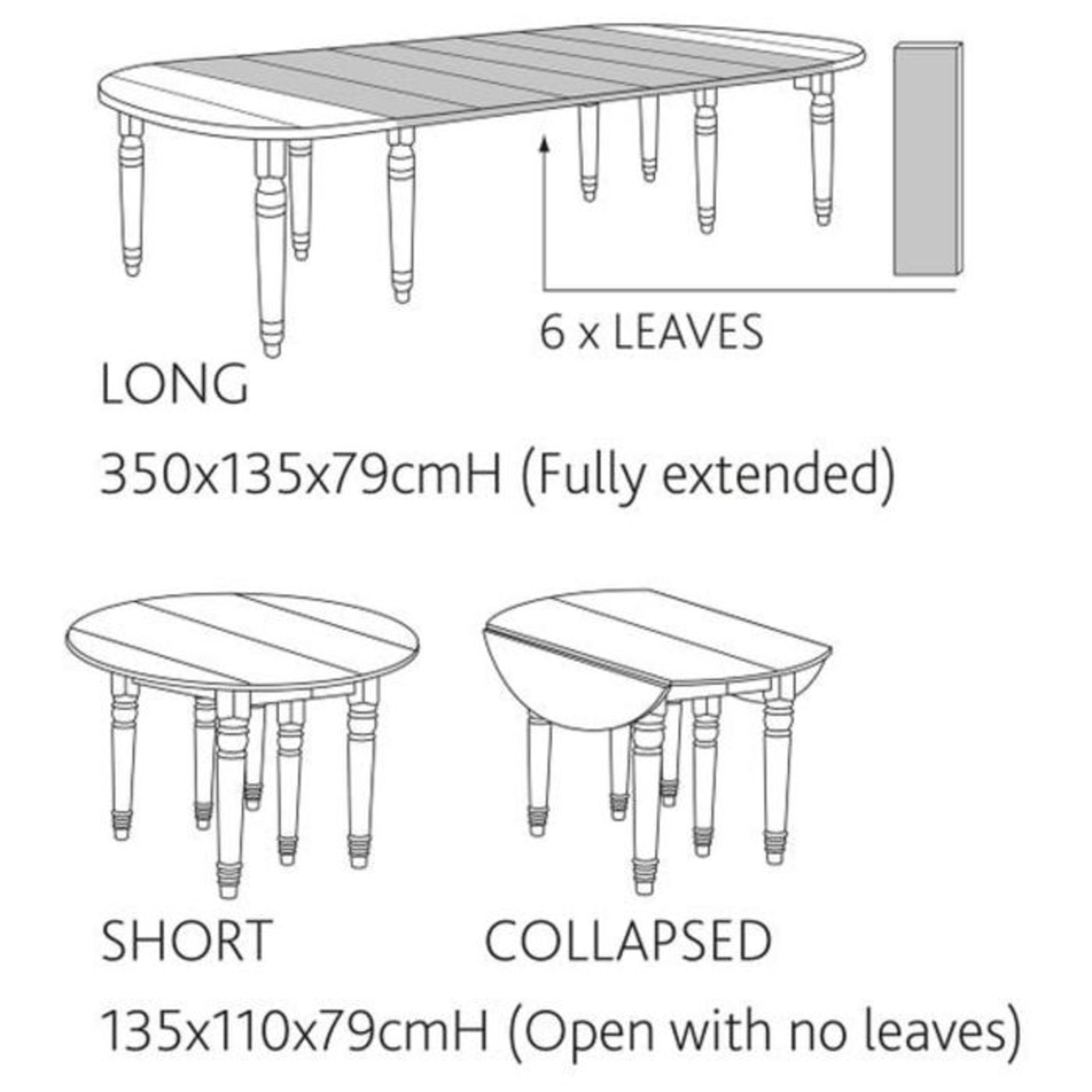 Oka Petworth Dining Table French Walnut Extending Seats 12 RRP ?2950.00 OKA Petworth Extending - Image 8 of 8