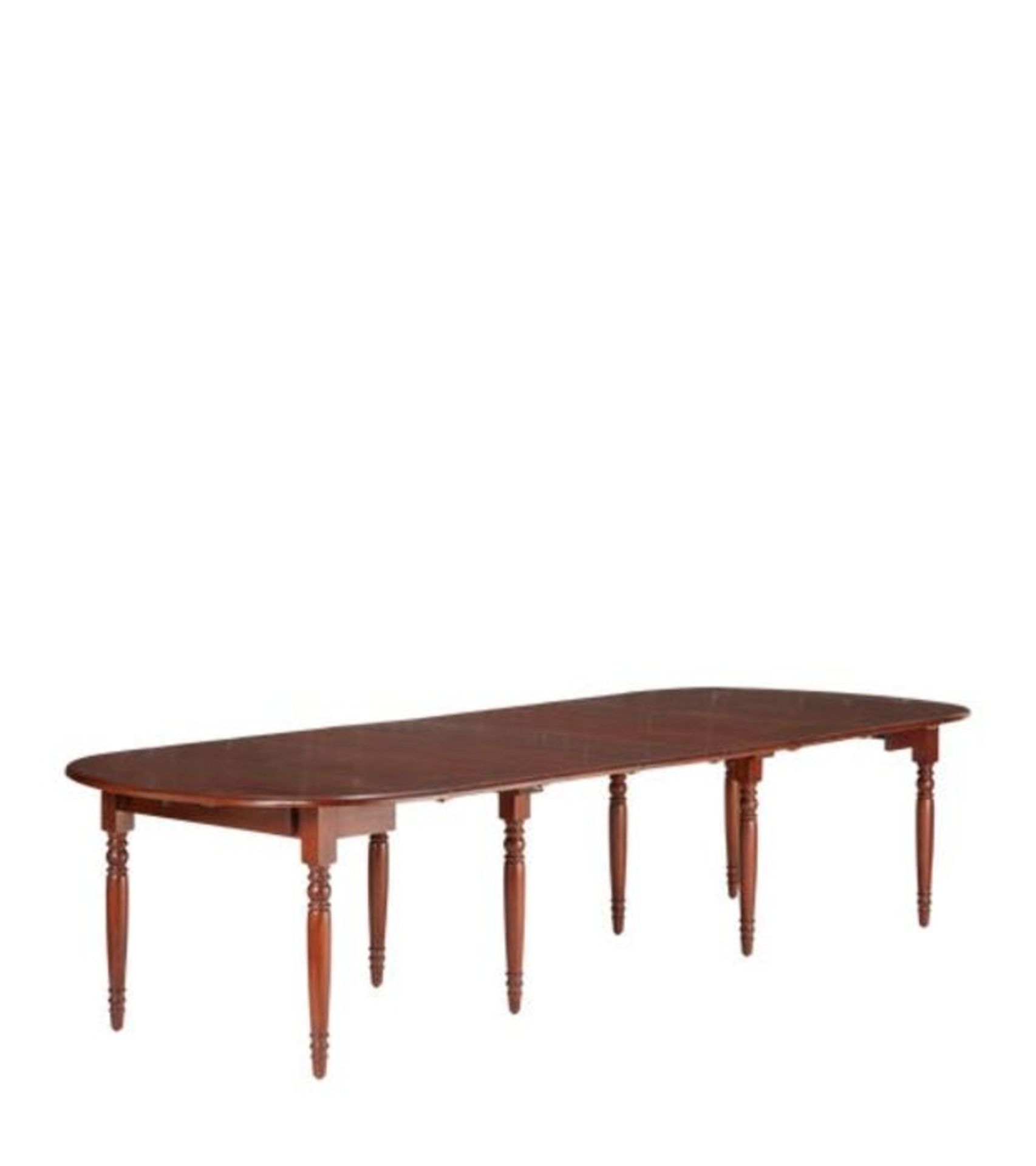 Oka Petworth Dining Table French Walnut Extending Seats 12 RRP ?2950.00 OKA Petworth Extending - Image 5 of 8