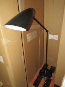 Chelsom - Adjustable LED Floor Lamp Black & Chrome BU/8/FS/BL/C - New & Boxed.