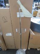 Chelsom - Chrome & Black Floor Lamp - No Shade Included - Good Condition & Boxed.