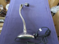Chelsom - Angled neck Chrome table lamp - New & Boxed.