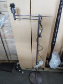 Chelsom - Adjustable Floor Lamp Anthracite - No Shade Included - Good Condition & Boxed.