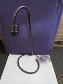 Chelsom - Scroll Table Lamp Anthracite - No Shade Included - New & Boxed.