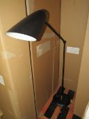 Chelsom - Adjustable LED Floor Lamp Black & Chrome BU/8/FS/BL/C - New & Boxed.