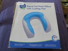 ActiveLiving - Travel Gel Neck Pillow With Cooling Pad - Unchecked & Boxed.