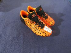 Sondico - Blaze Orange & Black Football Boots ( Plastic Studs ) - Size 11 - Very Good Condition - No