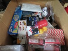 1x Box Containing Approx 40+ Assorted Mixed Items - May Have Packaging Missing.