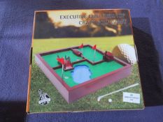 6x Newyork - Executive Mini Desktop Crazy Golf Game - Unused & Boxed.