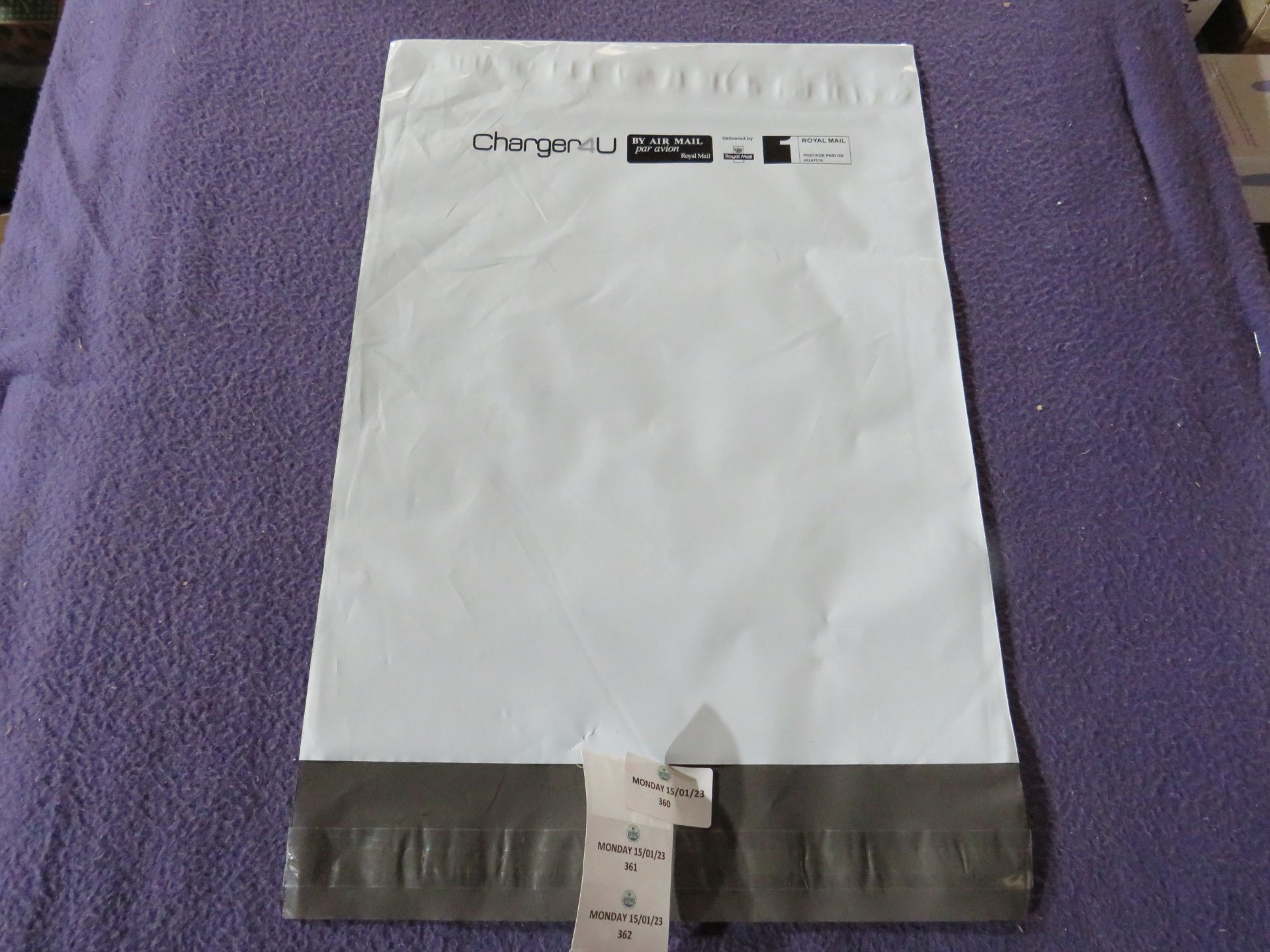 Charger4U - Grey Royal Mail Postage Bags ( 100 Per Pack ) - New & Packaged.