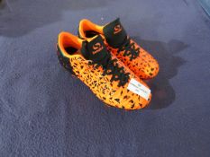 Sondico - Blaze Orange & Black Football Boots ( Plastic Studs ) - Size 11 - Very Good Condition - No