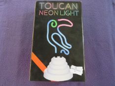 2x Toucan - Neon Light - Untested & Boxed.