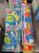 7x Bubble Mate - Various Bubble Guns - Colours Vary - Packaged. 1x Giant Bubble Sword - Packaging