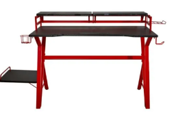 Lloyd Pascal Horizon Five Gaming Desk - Black and Red RRP œ249.00 Lloyd Pascal Horizon 5 Gaming Desk