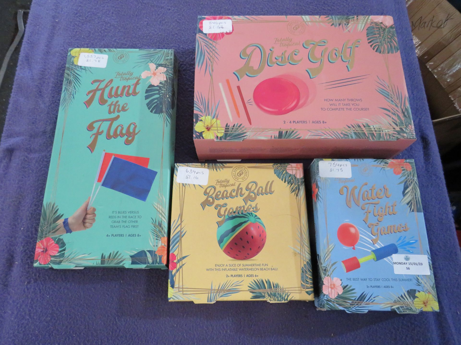 4x Various Garden Game - Unchecked & Boxed.