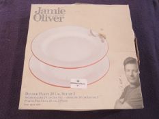 Jamie Oliver - Set of 2 28cm Dinnerplates - Unused & Boxed.