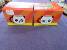 2x Panda - Hero Mugs - Unused & Boxed.