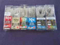 6x Various Spring Lights - Colour Assorted - Untested & Packaged.