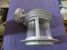 Uk Lighting Co - The Barbican Metallic Silver Wall Lantern - Unchecked & Boxed.