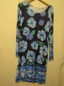 Unbranded Blue Floral Dress Size 10 Unworn Sample2