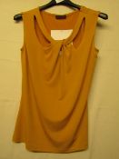 Instinct Top Mustard Colour Approx Size 12 Unworn Sample