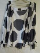 Bus Stop Chiffon Top Size Approx 12-14 May Have Been Worn No Tags Good Condition