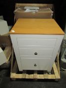 Cotswold Company Chalford Warm White 3 Drawer Filing Cabinet RRP Â£325.00 Beautiful Chalford Painted
