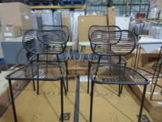 Swoon Upton Dining Chair in Matte Black RRP £199.00 (PLT PBPLT14) SKU SWO-GW-uptondinchairbla-A+ PID