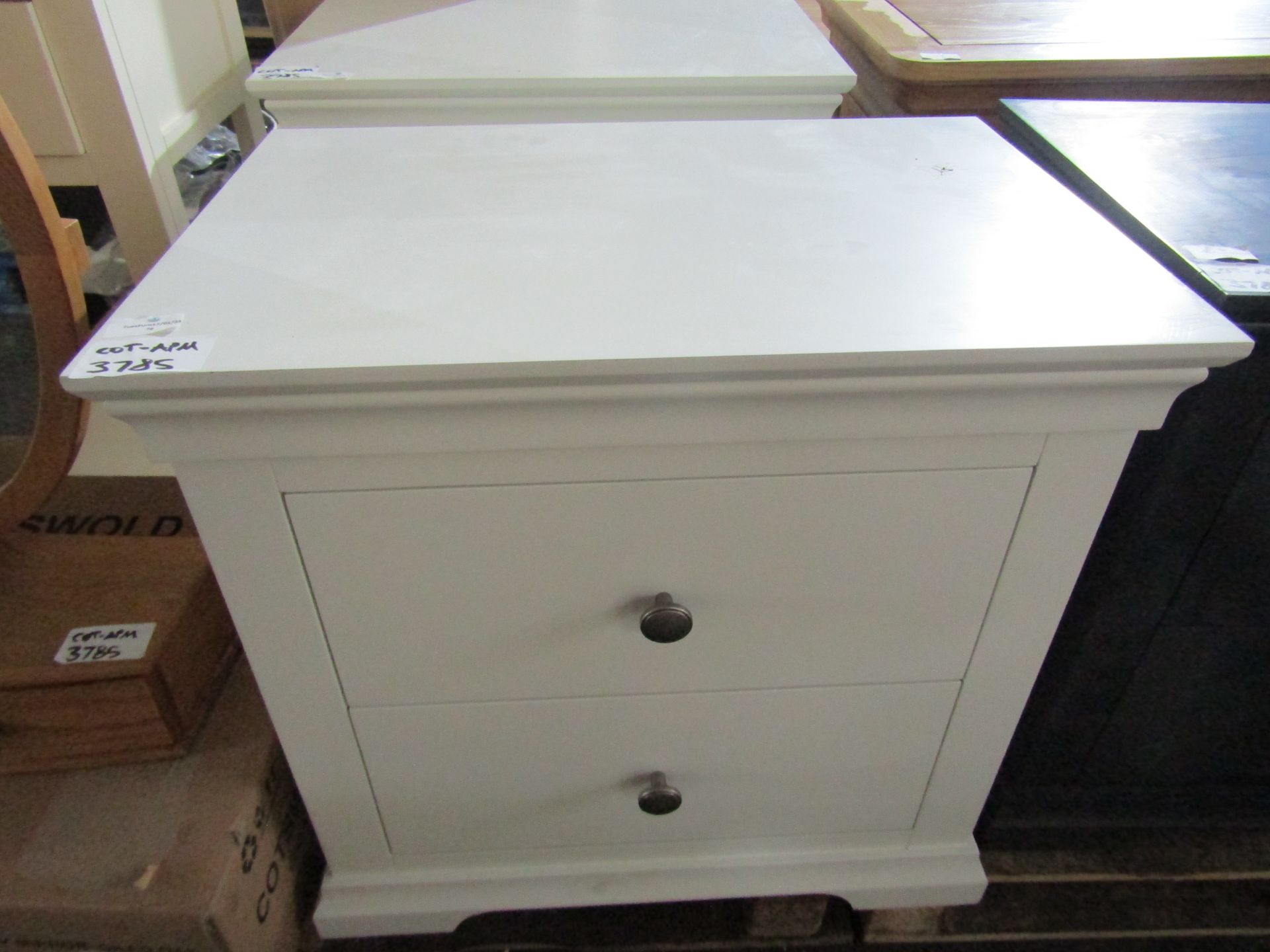 Cotswold Company Chantilly Warm White Large 2 Drawer Bedside RRP Â£229.00 SKU COT-APM-1041.099 PID