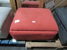 Oak Furnitureland Jasmine Storage Footstool in Comos Spice RRP Â£249.99 SKU OAK-APM-JAS080-COS-SPI