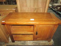 Oak Furnitureland Original Rustic Solid Oak Tv Cabinet RRP Â£299.99 This rustic TV unit combines the