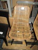 Cox & Cox Flat Rattan Dining Chair RRP Â£225.00 Inspired by classic 1950â€™s design and material,