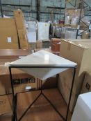 Swoon Cairo Side Table in White Marble RRP £229 SKU SWO-GW-cairosidtabblamar-A+ PID SWO-GW-19053