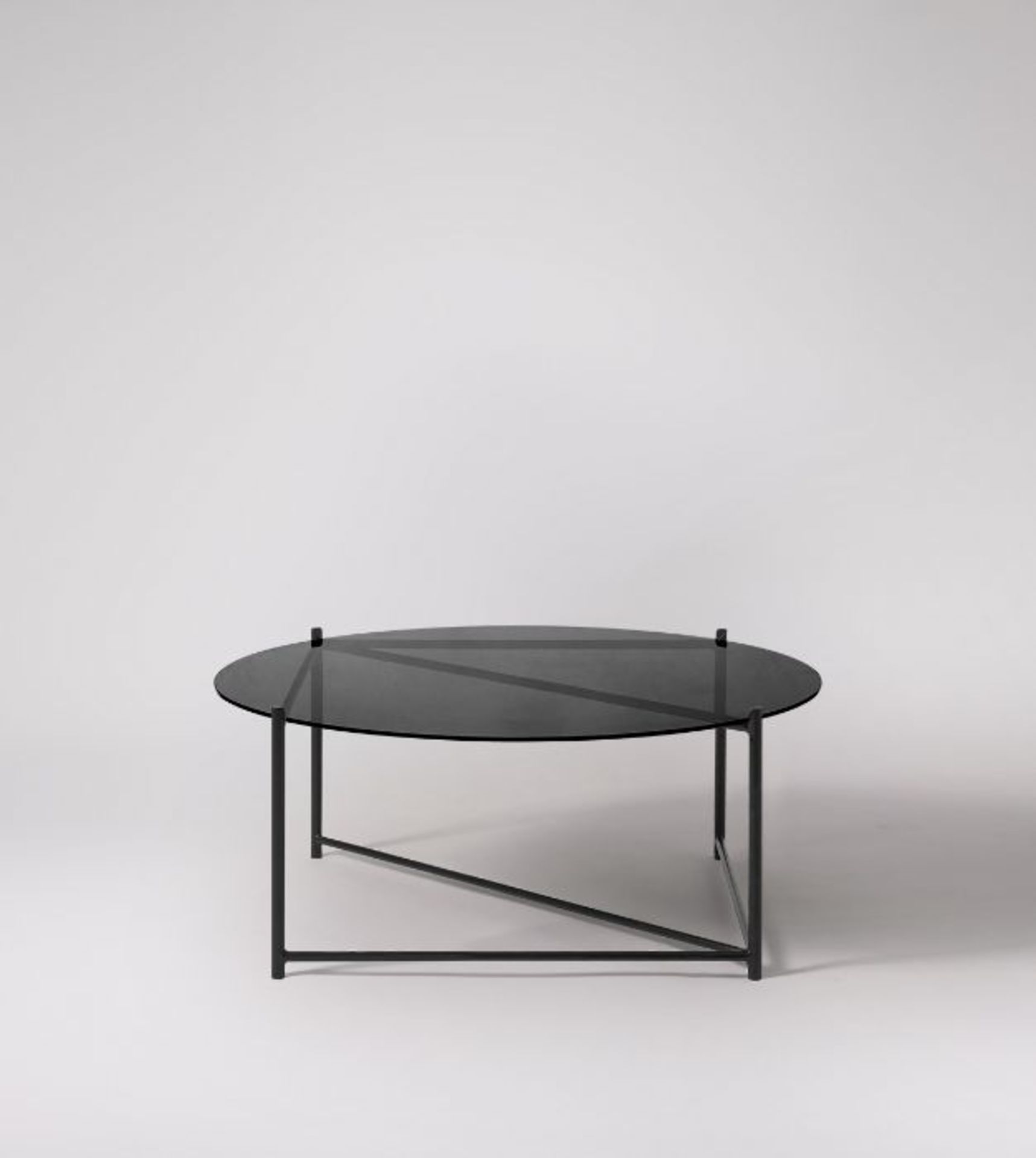 Swoon Linnun Coffee Table Black Steel & Smoked Glass RRP £329.00 SKU SWO-GW-linnuncoffsgl-A+ PID SWO - Image 3 of 6