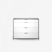 Heals DITA LIVING ROOM SIDEBOARD 4 DRAWERS WHITE LACQUER H 85.5 X W108 x D 48cm RRP ?2084.00 Heal'