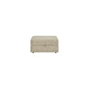 Oak Furnitureland Malvern Storage Footstool In Beige Fabric RRP ?429.99 Upholstered in fabric with a