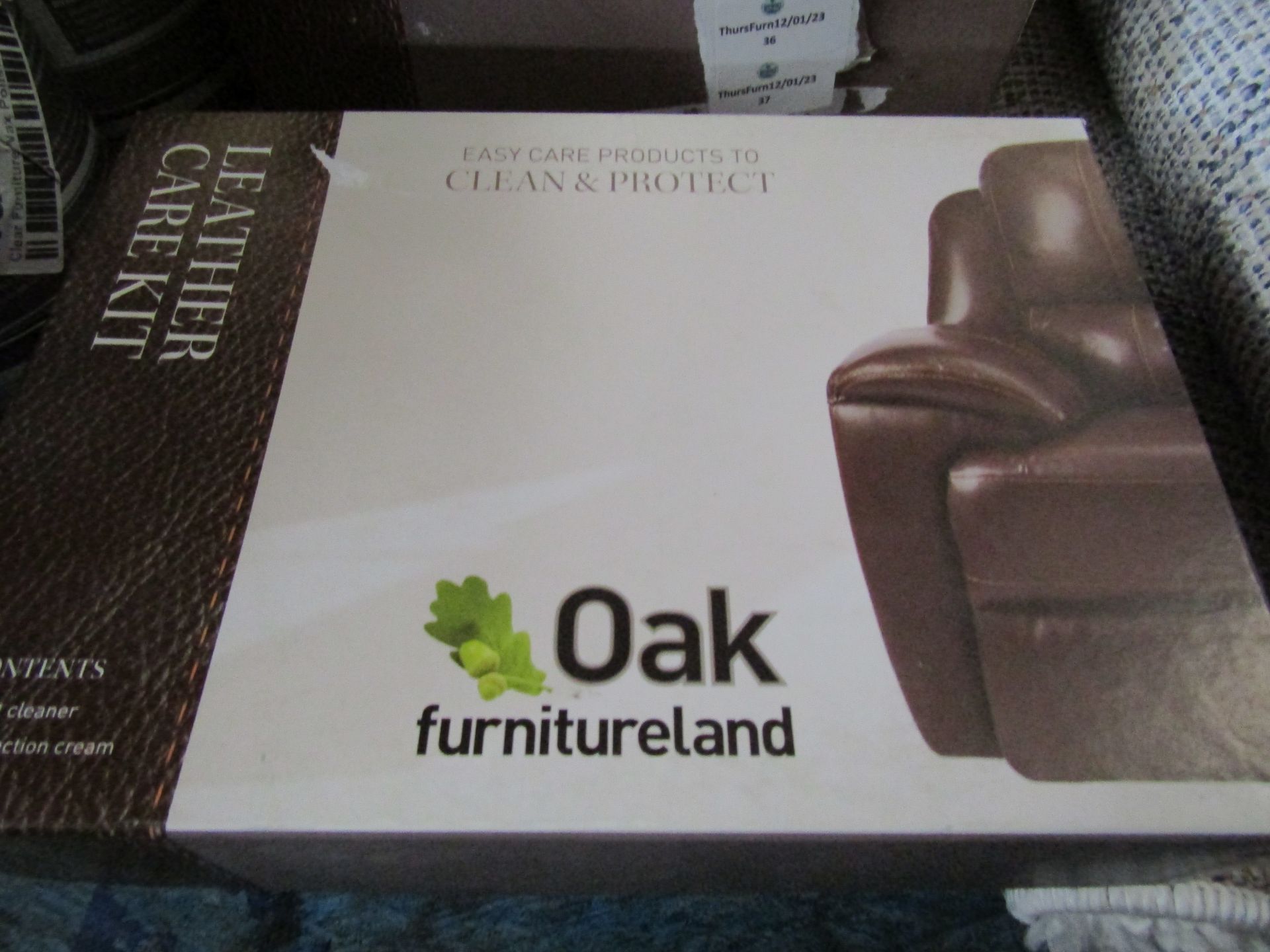 Oak Furnitureland Leather Care Kit RRP Â£24.99 Keep all your leather furniture looking as good as