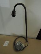 Chelsom - Scroll Table Lamp Anthracite - No Shade Included - New & Boxed.